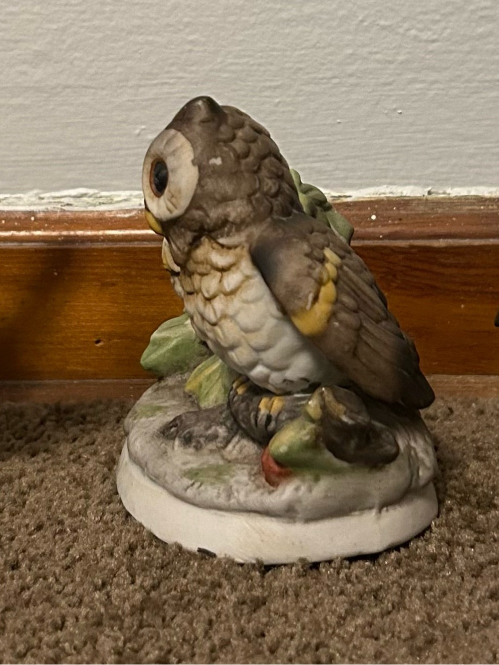 1970s Vintage Homco Porcelain Mother Owl & Owlets - Picture 5 of 6